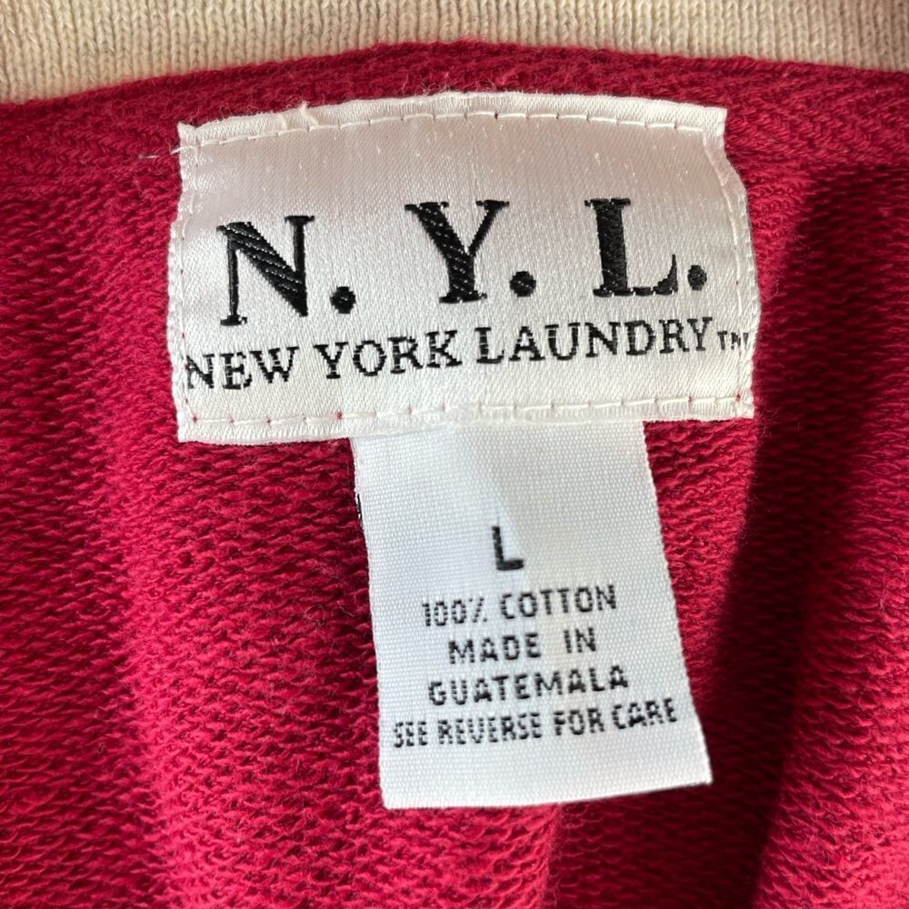 NWT New York Laundry V-Neck Sweat shirt Size L - Picture 5 of 7